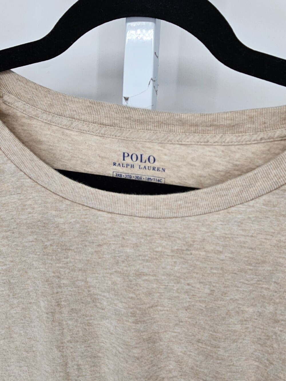 Polo Ralph Lauren Mens Sz 3XB Short Sleeve T Shirt Light Tan Beige - Picture 3 of 5